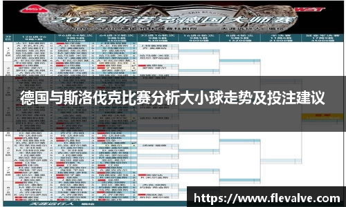 德国与斯洛伐克比赛分析大小球走势及投注建议